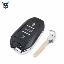 Good price remote smart key for 508 408 301 2008 3008 3 button custom key with 433 mhz 46 4A chip